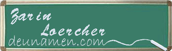 Zarin Loercher Visitenkarte